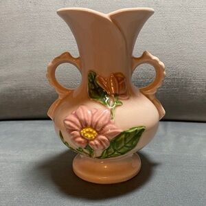 Vintage Hull Art USA 7” Vase pink floral beautiful condition